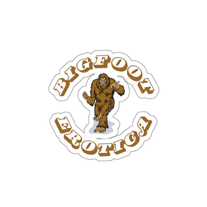Bigfoot Erotica Die-Cut Sticker — Retro Sasquatch Graphic Sticker