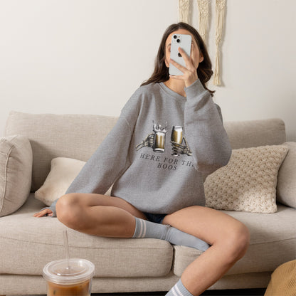 Here For The Boos sweatshirt | Halloween beer ghost design