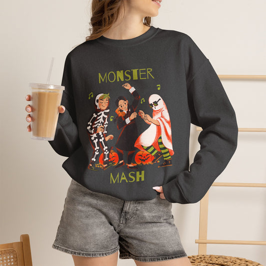 Monster Mash Sweatshirt | Vintage Halloween Costume Kids Dance Design