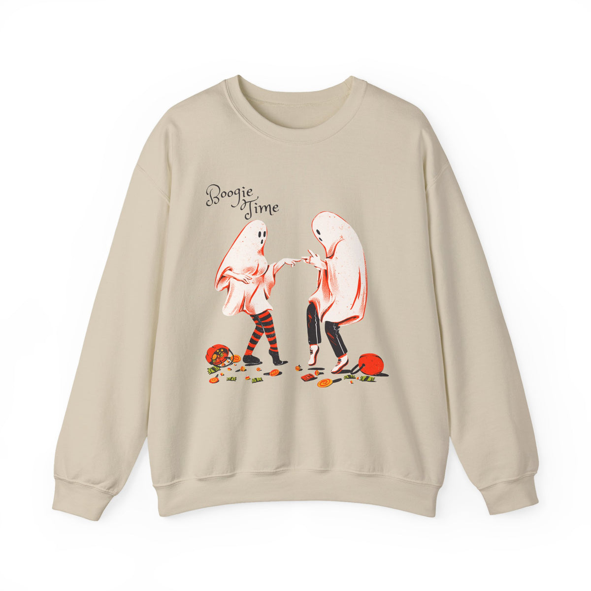 Boogie Time ghost dancers Sweatshirt | Halloween spooky illustration