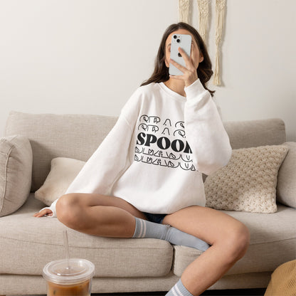 Spooky Season repeat text Crewneck Sweatshirt | Halloween text sweater