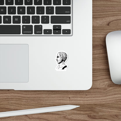 Classical Bust Die-Cut Sticker — 'If We Were Villains' Vintage Profile Decal