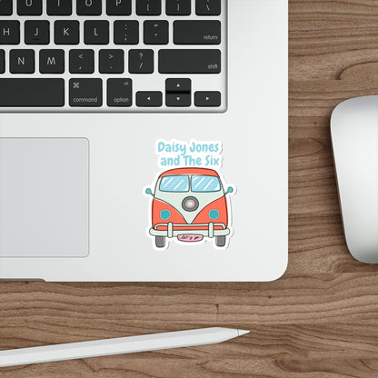 Daisy Jones and The Six Retro Van Die-Cut Sticker — Vintage Band Tour Sticker